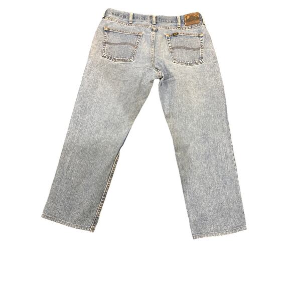 Lee Jeans, Men's Size 36x29 Light Wash Denim Regular Fit Straight Leg - Picture 9 of 15